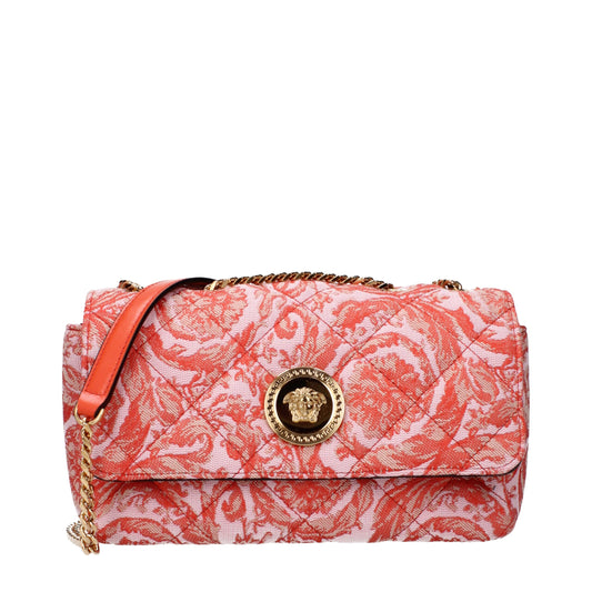 Orange Fabric Crossbody Bags