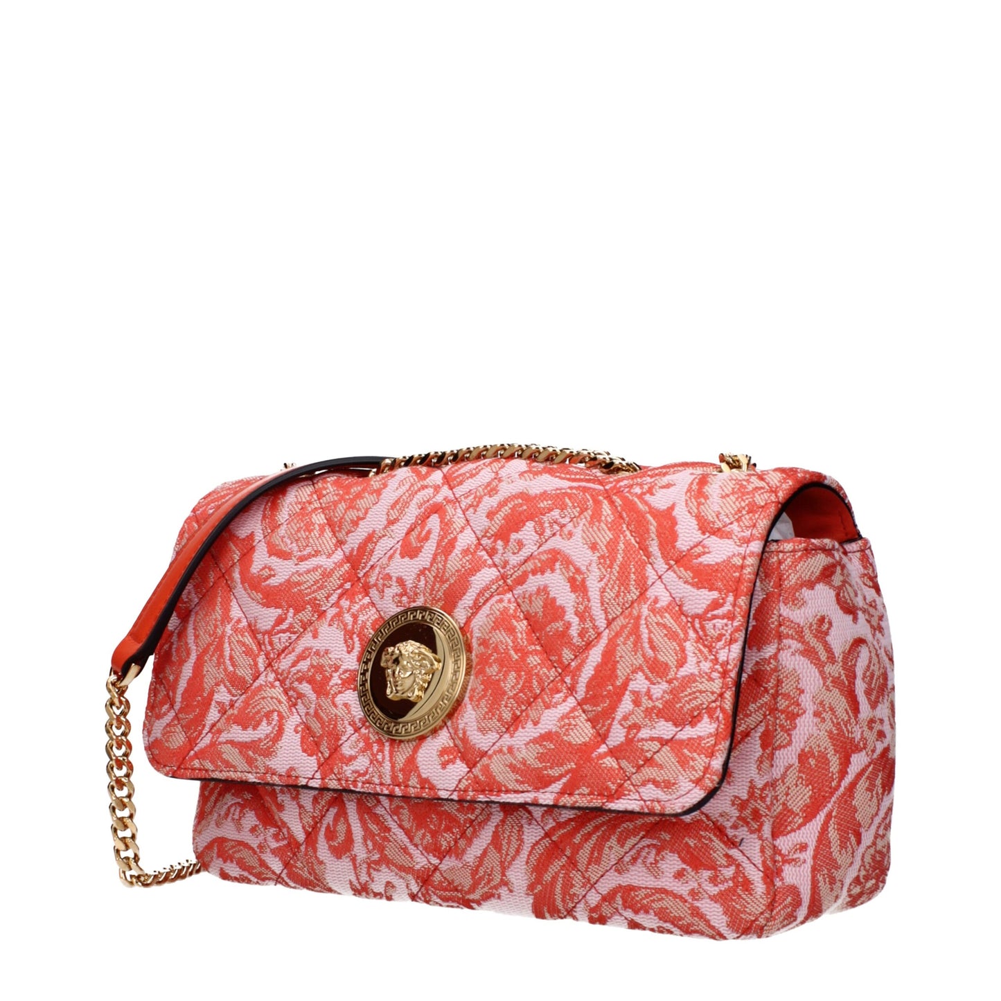 Orange Fabric Crossbody Bags