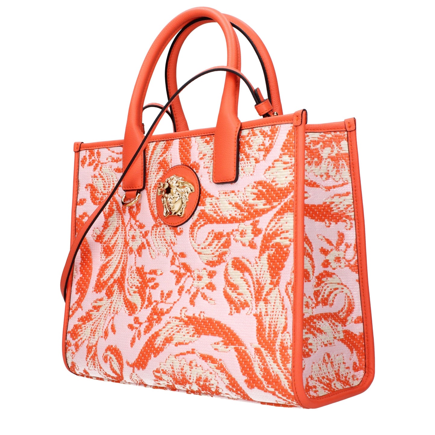Orange Fabric Handbags