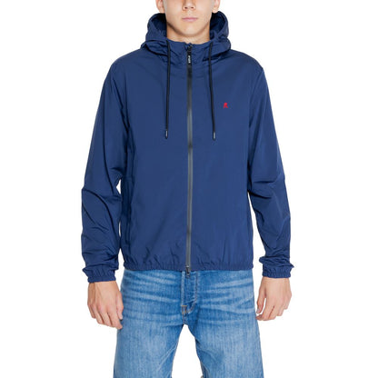 Blue Polyamide Jackets & Coat