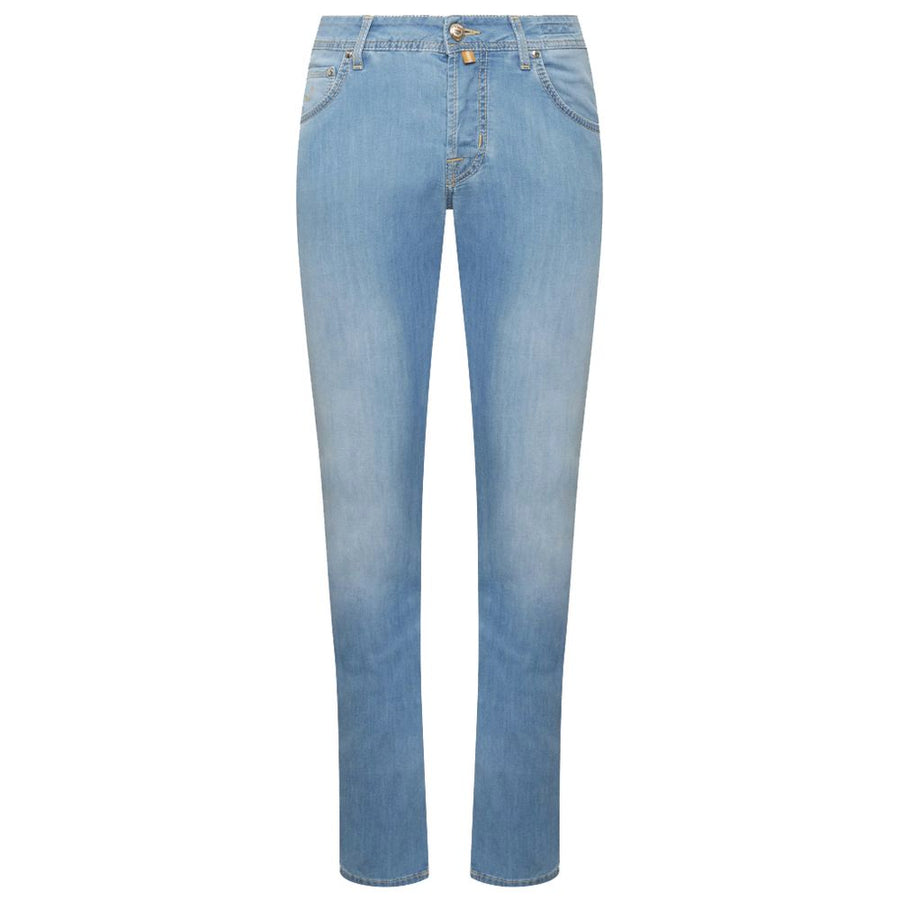 Blue Cotton Jeans & Pant