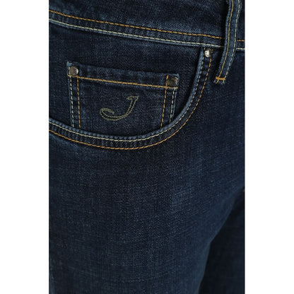 Blue Cotton Jeans & Pant