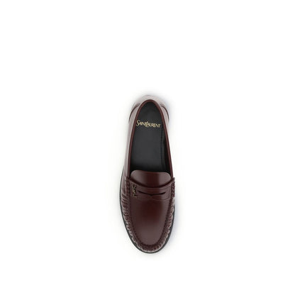 Brown Calf Leather Bos Taurus Slip-On Loafers