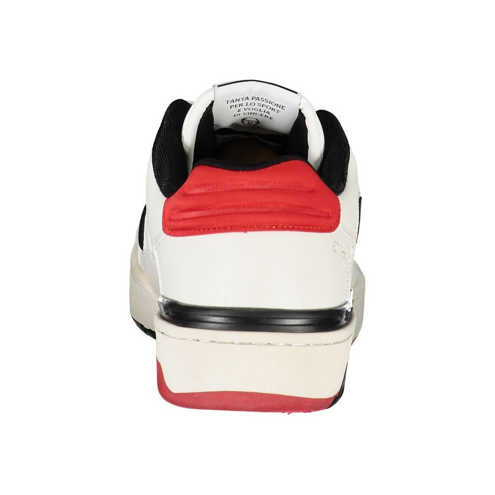 White Polyester Sneaker