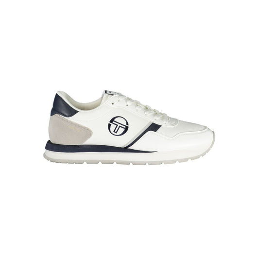 White Polyester Sneaker