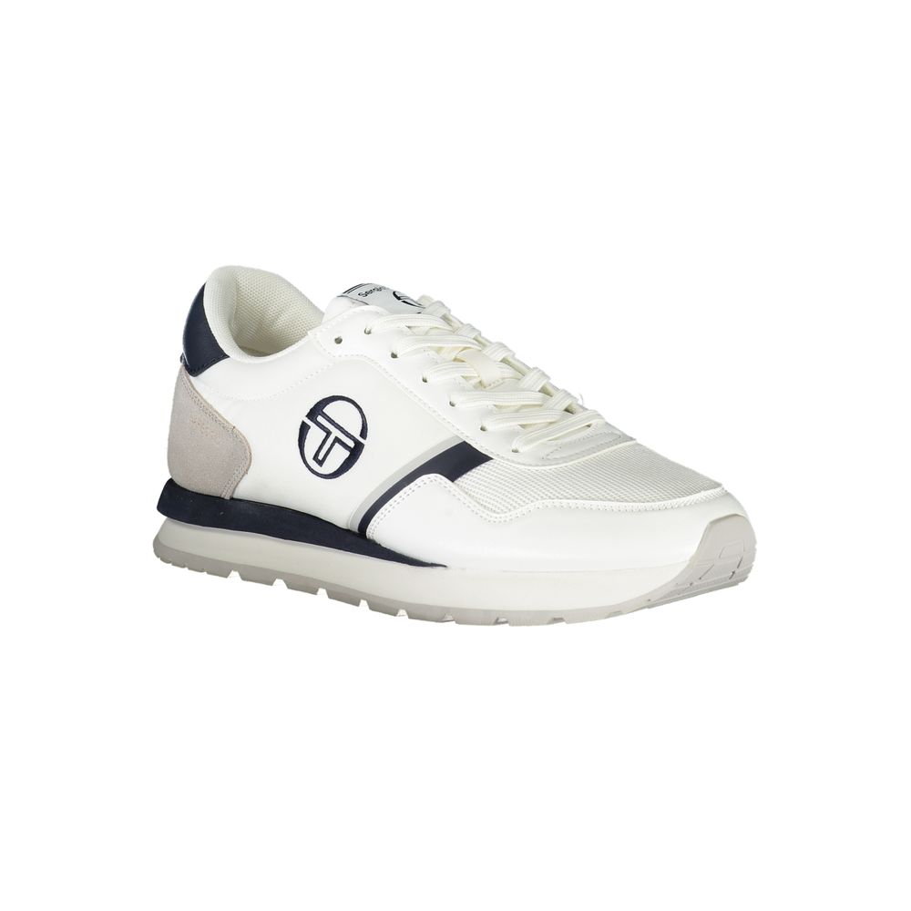 White Polyester Sneaker