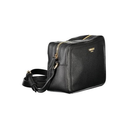 Black Polyethylene Women Handbag