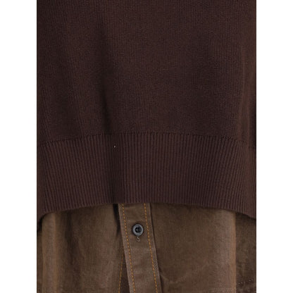 Denim detail Sweater