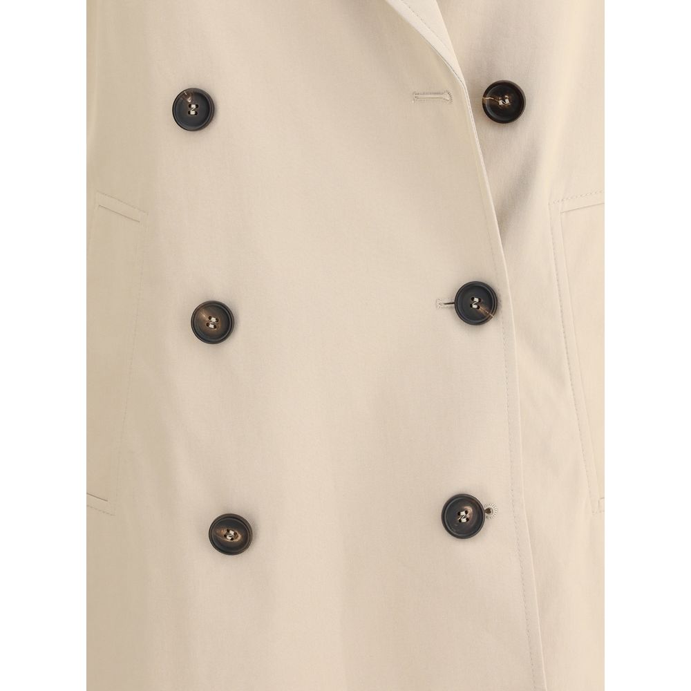 Beige Cotton Coat
