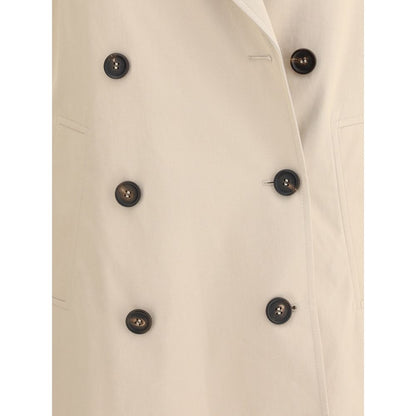 Beige Cotton Coat