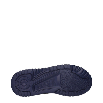 Blue Fabric Chunky Sneakers