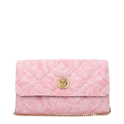 Pink Fabric Clutch Bags