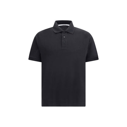 Black Cotton Polo Shirt