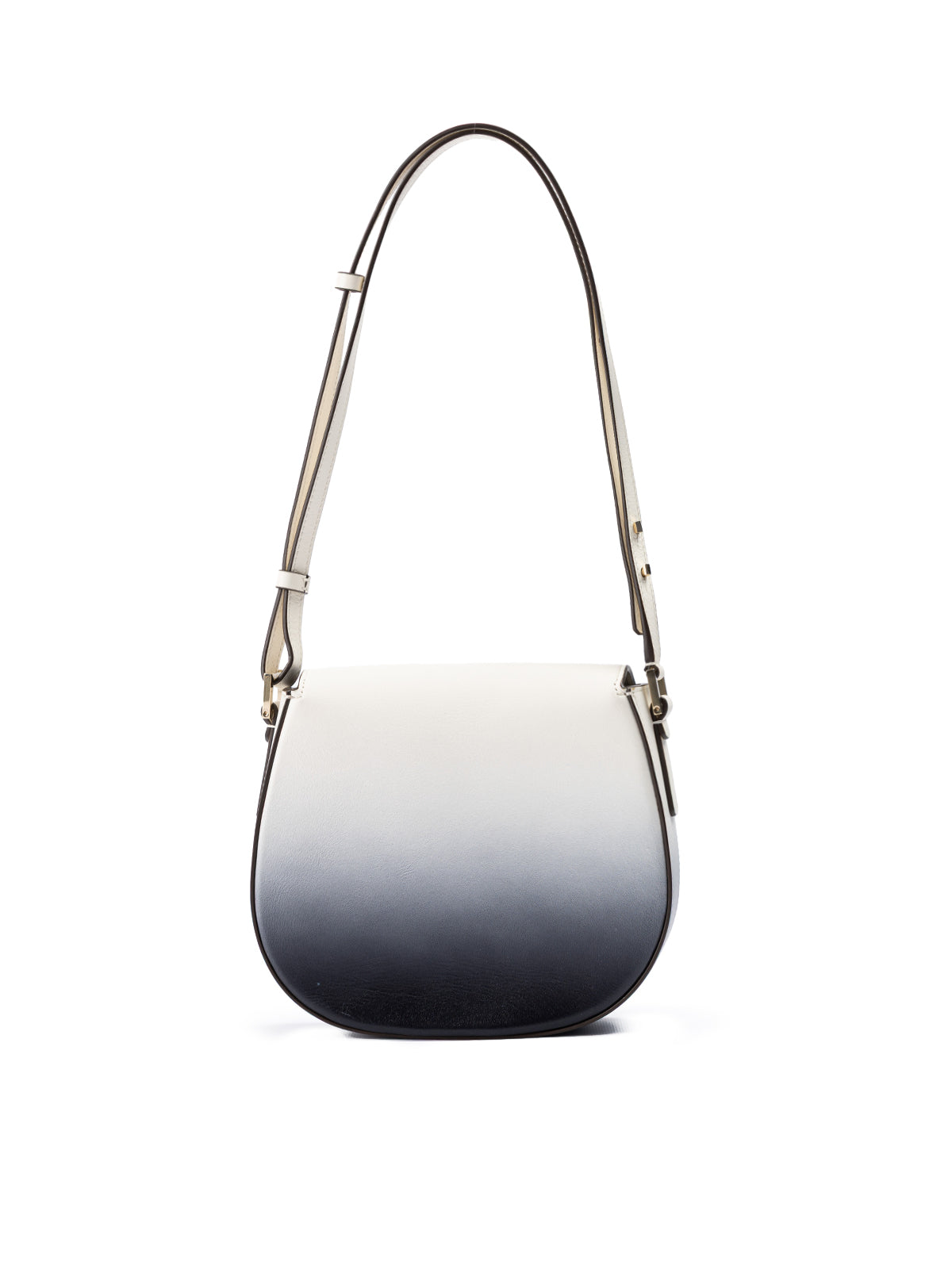 Bicolour Leather Shoulder Bag