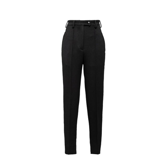 Black Virgin Wool Dress Pants