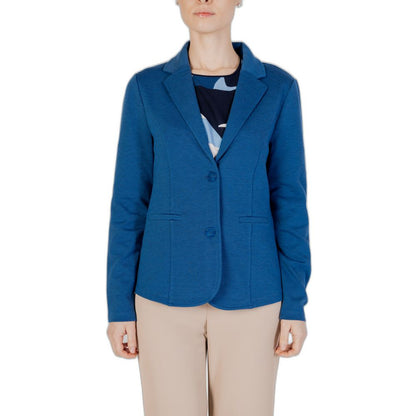 Blue Polyester Blazer