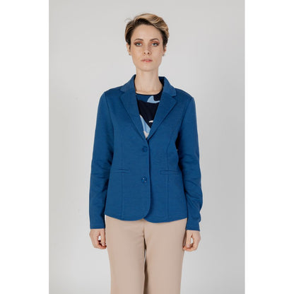 Blue Polyester Blazer
