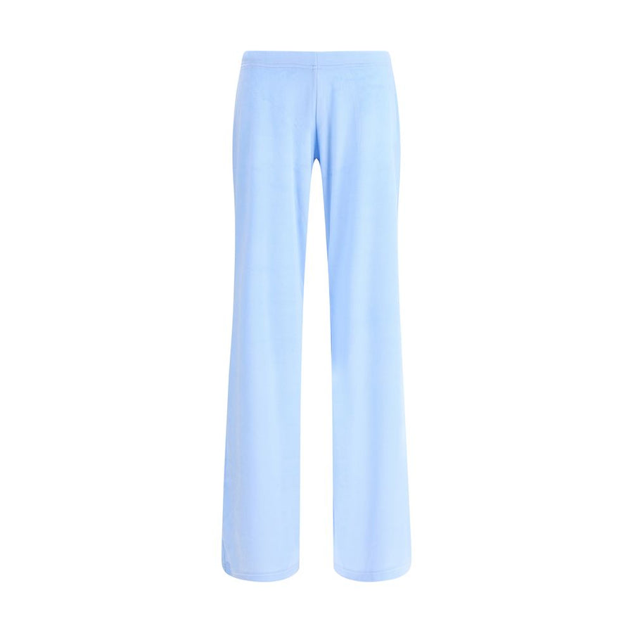 Light Blue Triacetate Casual Pants
