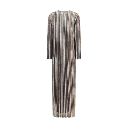 Striped long Dress with sequins