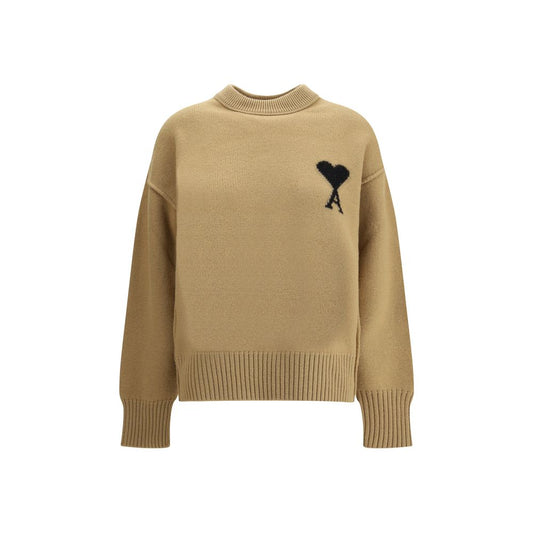 Beige Fleece Wool Sweatshirt