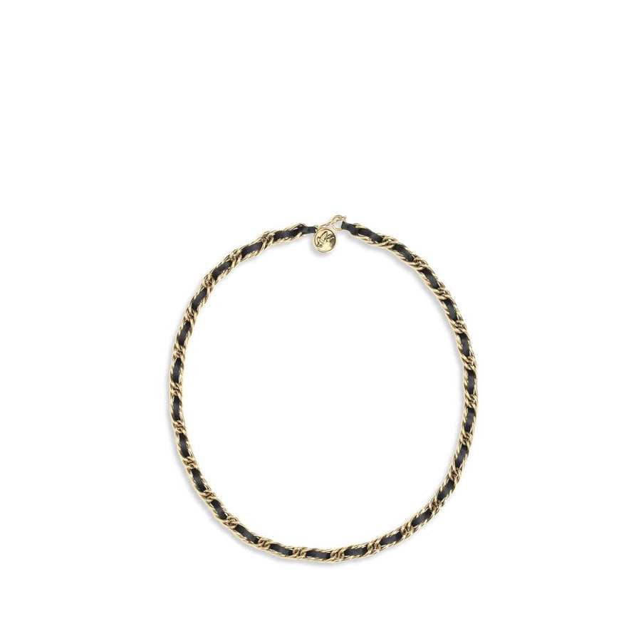 Leather and chain Belt