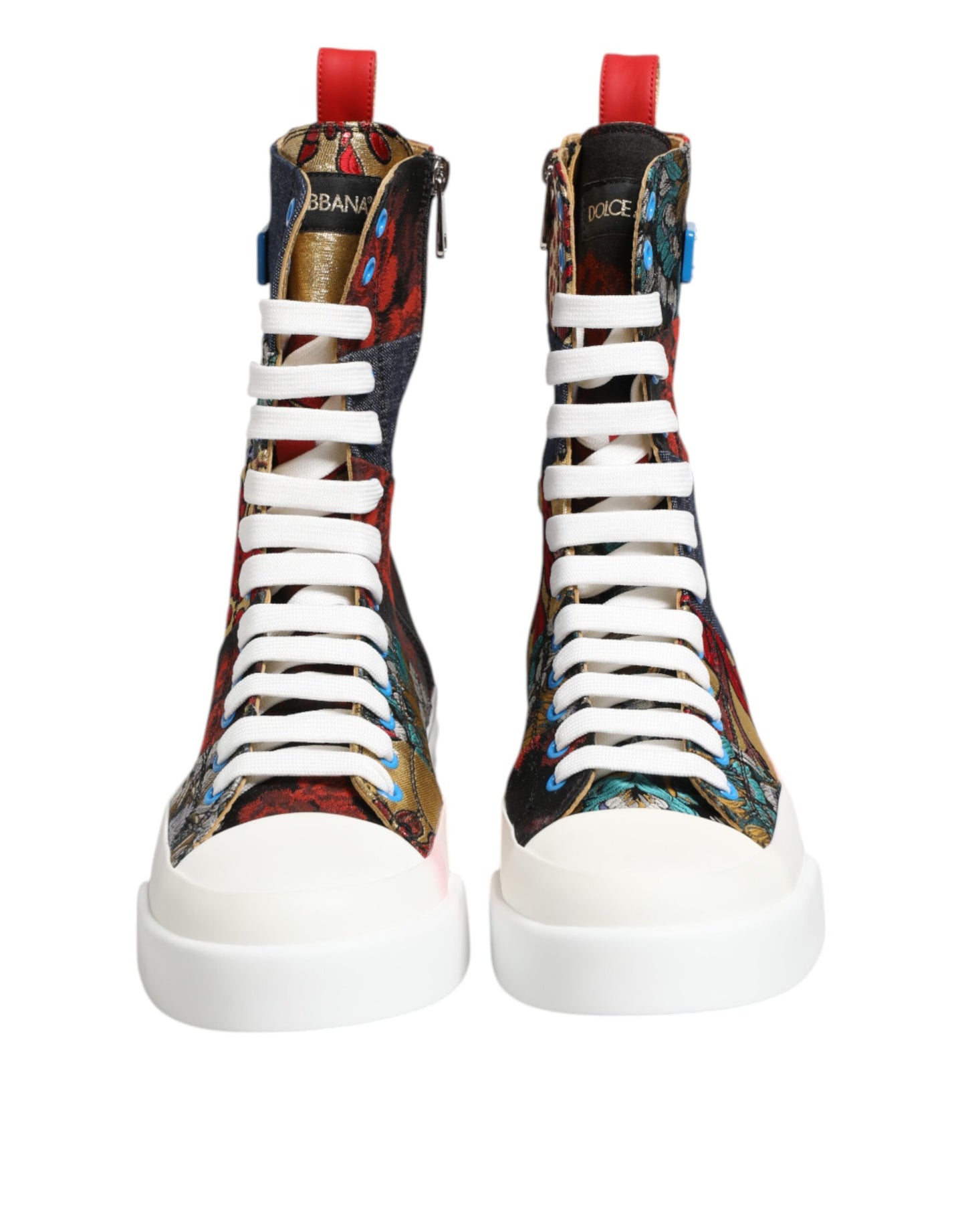 Multicolor Patchwork High Top Sneakers Shoes