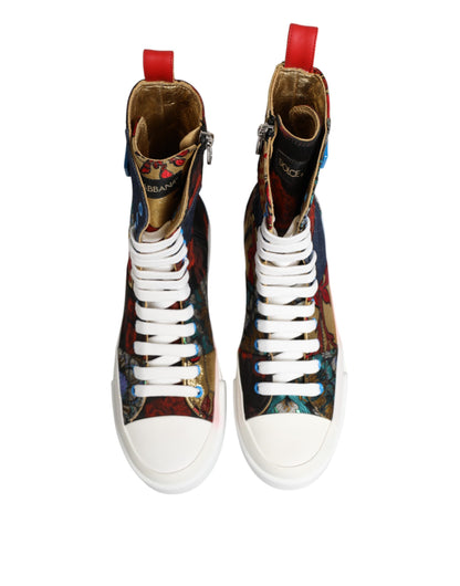 Multicolor Patchwork High Top Sneakers Shoes