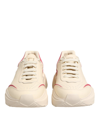 Beige Leather Daymaster Women Sneaker Shoes