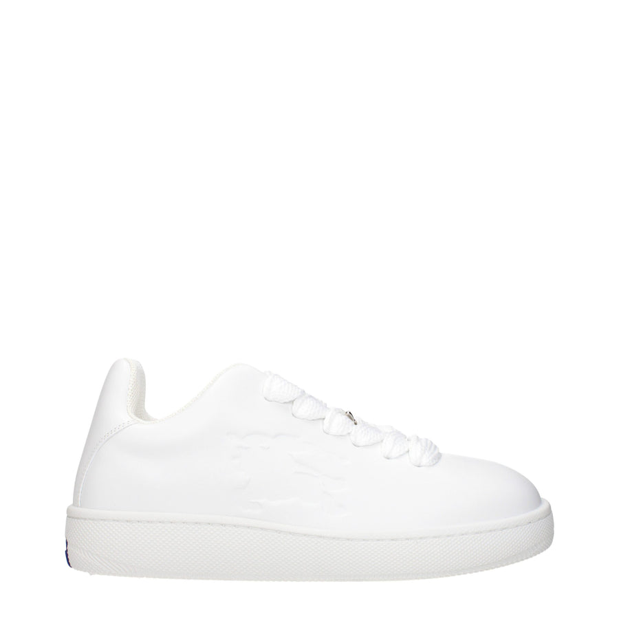 White Leather Low Tops