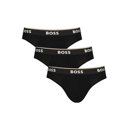 Black Cotton Men Brief