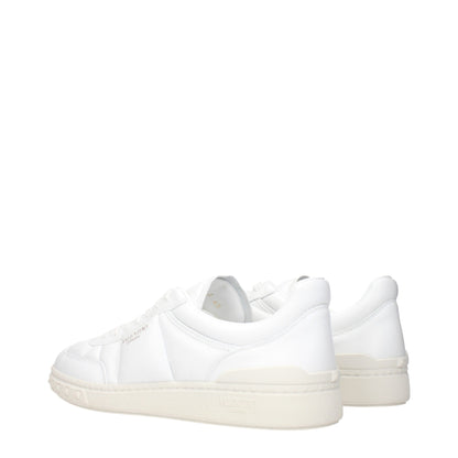 White Leather Low Tops