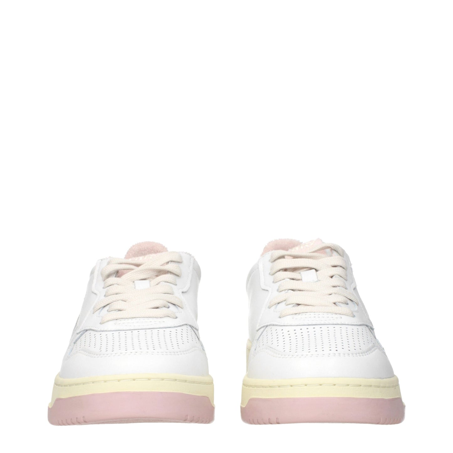 White Leather Low Tops