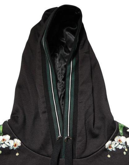 KING Black Orchid Floral Crown Logo Hoodie Sweater