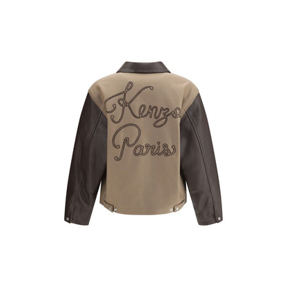Wool and leather college Jacket