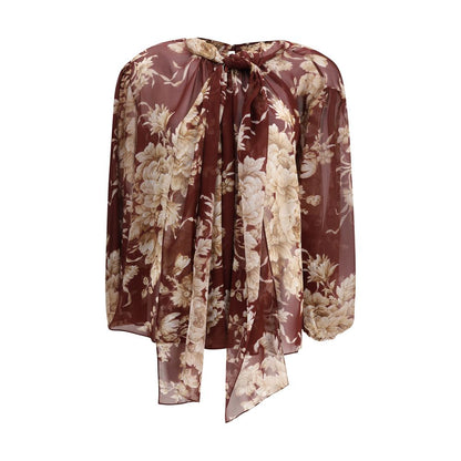 Bordeaux Silk Pattern Shirt