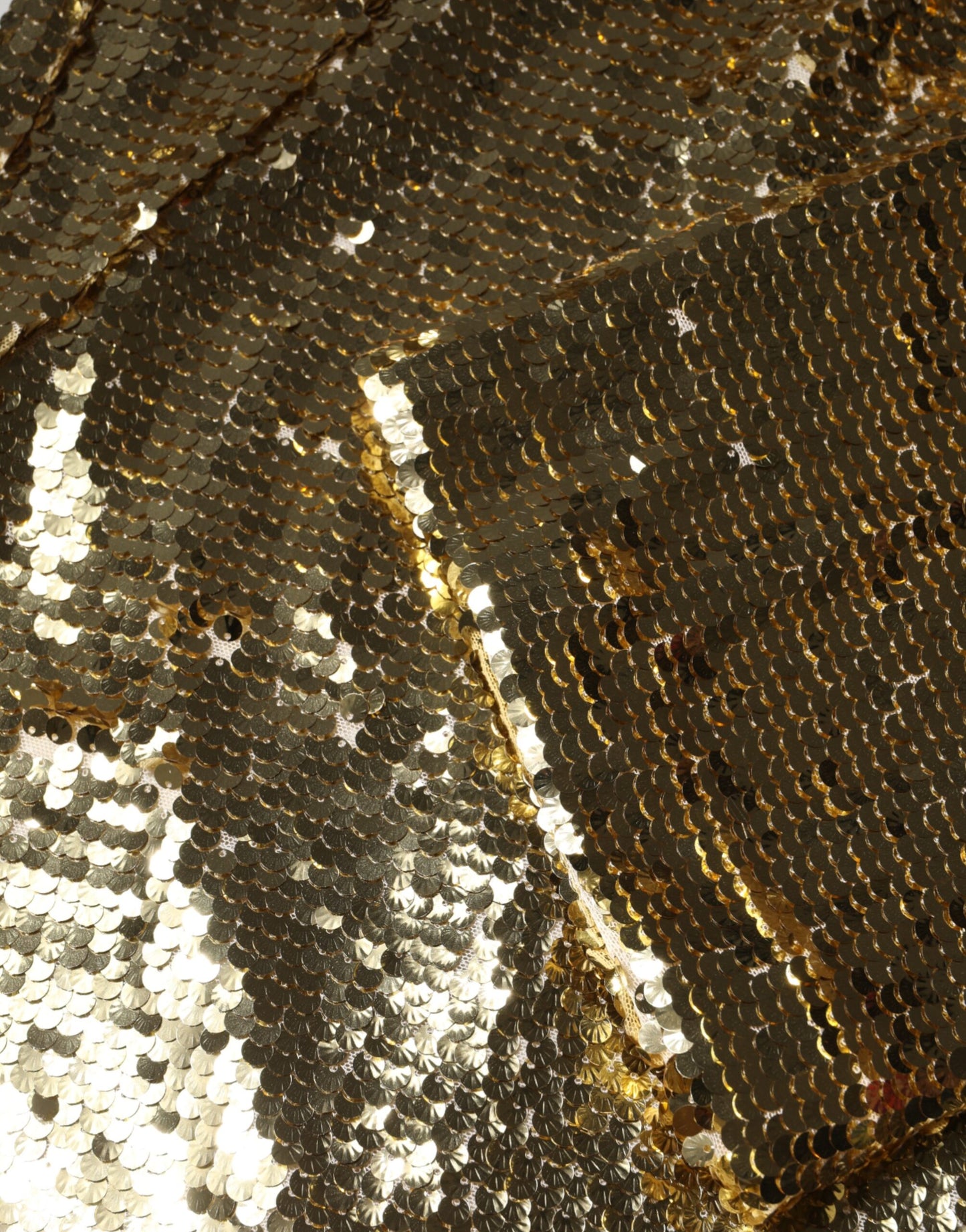 Gold Sequin Long Sleeve Mini Dress