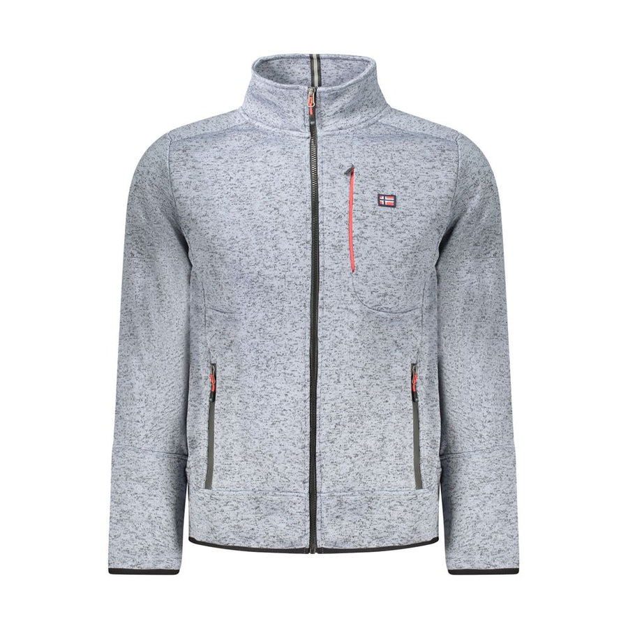 Blue Polyester Men Sweater