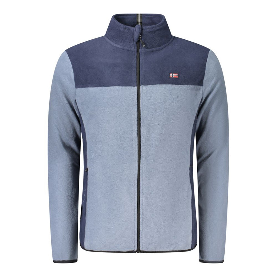 Blue Polyester Men Sweater