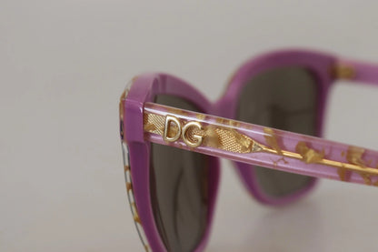 DG4251 Violet Full Rim Rectangle Frame Shades Sunglasses
