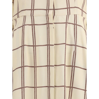 Checked midi Dress