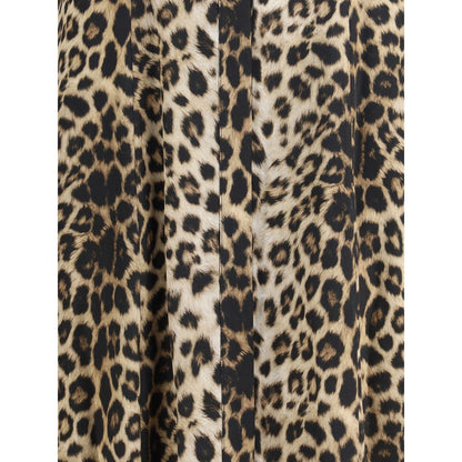 Windsor leopard satin midi Dress