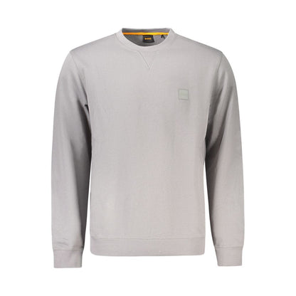 Gray Cotton Men Sweater