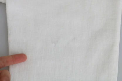 White Cotton Slim Fit Mid Waist Skinny Trouser Jeans