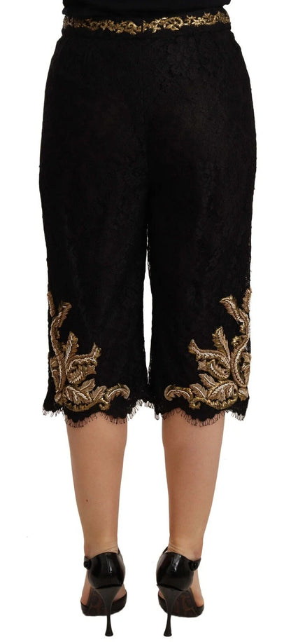 Black Lace Gold Baroque SPECIAL PIECE Shorts