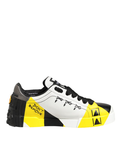 Multicolor Lettering Portofino Sneakers Shoes