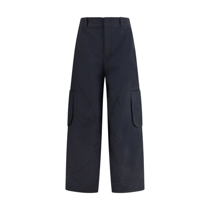 Black Cotton Cargo Pants