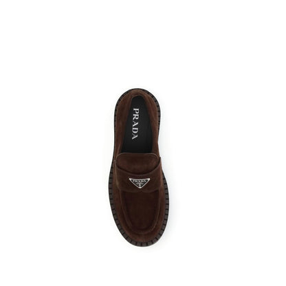 Brown Calf Leather Bos Taurus Slip-On Loafers