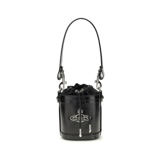 Black Calf Leather Bos Taurus Backet Bag