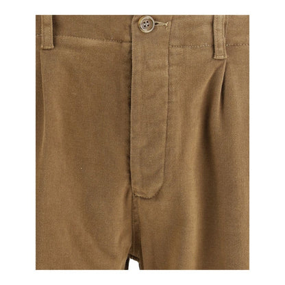 Brown Cotton Pants