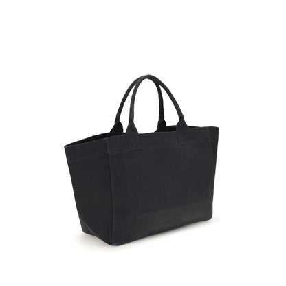 Black Cotton Shoulder Bag